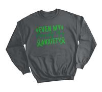 Felpa maglione donna anche la mia ansia ha consapevolezza della salute...