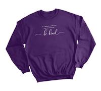 Felpa maglione donna Be Kind consapevolezza salute mentale ansia benessere #MHA