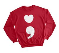 Felpa maglione donna cuore e virgola consapevolezza salute mentale ansia #MHA