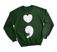Felpa maglione donna cuore e virgola consapevolezza salute mentale ansia #MHA