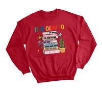 Felpa maglione donna libri impilati consapevolezza salute mentale regalo...