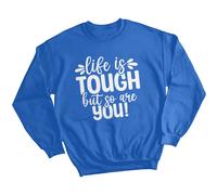 Felpa maglione donna Life Is Tough consapevolezza della salute mentale...