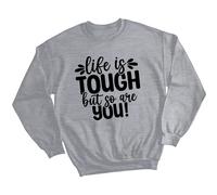 Felpa maglione donna Life Is Tough consapevolezza della salute mentale...