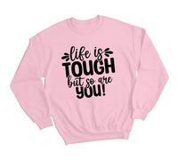 Felpa maglione donna Life Is Tough consapevolezza della salute mentale...