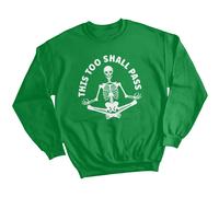 Felpa maglione donna meditazione scheletro consapevolezza salute mentale...