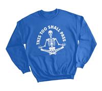 Felpa maglione donna meditazione scheletro consapevolezza salute mentale...