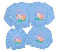 Felpa maglione Family Bunny Hugging Egg Happy Easter vestito abbinato #ED