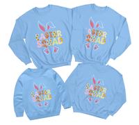 Felpa maglione Family Easter Squad Happy Easter Party Matching #ED