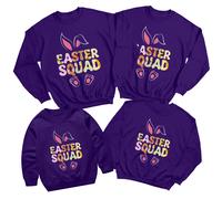 Felpa maglione Family Easter Squad Happy Easter Party Matching #ED