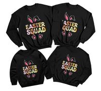 Felpa maglione Family Easter Squad Happy Easter Party Matching #ED