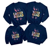 Felpa maglione Family Easter Squad Happy Easter Party Matching #ED