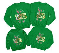 Felpa maglione Family Easter Squad Happy Easter Party Matching #ED
