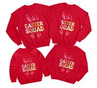 Felpa maglione Family Easter Squad Happy Easter Party Matching #ED