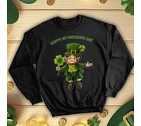 Felpa maglione Leprechaun Family Funny St. Patrick's Day verde irlandese #STPD