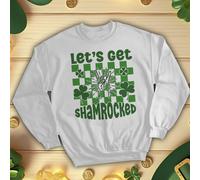 Felpa maglione Shamrocked Hand Family Funny St Patricks Day verde irlandese...