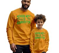 Felpa Maglione Uomo Bambini Anche La Mia Ansia Consapevolezza Salute...