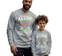 Felpa maglione uomo bambino nastro cerebrale consapevolezza salute mentale...