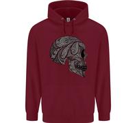 Felpa Mandala Skull Gothic Biker Motorbike Uomo