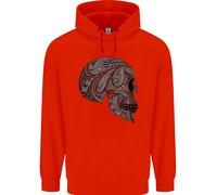 Felpa Mandala Skull Gothic Biker Motorbike Uomo