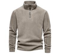 Felpa Mezza Zip Uomo Felpa in Pile Uomo a Maniche Lunghe Maglione Casual da Uomo Moda con Collo Alto Hoodies Sweatshirt Pullover Tops Confortevole E alla Moda per attività Sportive All'aperto