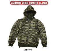 FELPA MILITARE MIMETICA TATTICA CALDA INVERNALE CAMOUFLAGE CAPPUCCIO BEIGE VERDE