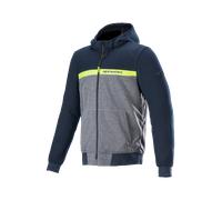 Felpa CHROME STREET HOODIE Blu Grigio - ALPINESTARS - UE: S