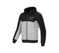 Felpa Moto Alpinestars Chrome V2 Sport Nero Grigio/Melange/Rosso FluoL Nero Grigio,Melange,Rosso Fluo