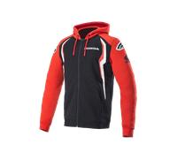 Alpinestars Honda Teamwear, felpa con cappuccio e zip XL male Rosso/Nero