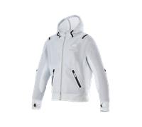 Alpinestars Moflow Air Tech Felpa con cappuccio e zip da moto, grigio, taglia L per maschi