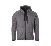 GMS Aras Felpa con cappuccio e zip da moto, grigio, taglia L per maschi