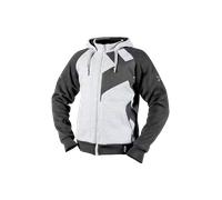 IXS Rapid 1.0 Felpa con cappuccio e zip da moto, grigio/grigio scuro, Taglia L