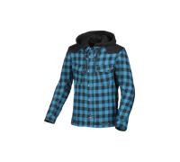 Macna Giacca tessile moto Inland Checkered Blu/Nero XXL Uomo
