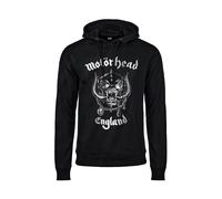 FELPA MOTORHEAD ENGLAND Con Cappuccio ORIGINALE Adulto/a Rock Music Nuova