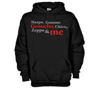 Felpa Movie KM116 Harpo Gummo Groucho Chico Zeppo & me Fratelli Marx