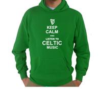 Felpa Music KJ13 keep calm and listen to Celtic music