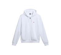 NAPAPIJRI FELPA CON ZIP UOMO BIANCO