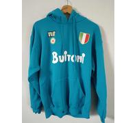FELPA NAPOLI anni 80 scudetto coppa MARADONA calcio 1987 azzurra con cappuccio