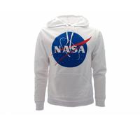 Felpa Nasa Originale Bianca con Cappuccio anche taglie forti Aerospaziale Spazio