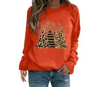 Felpa natalizia da donna con stampa divertente e divertente, con stampa di caffè, caramelle, pupazzo di neve, girocollo, maniche lunghe, casual, vestibilità larga, per interni ed esterni, regali di