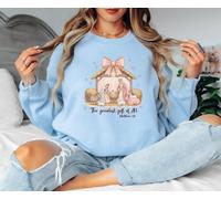 Felpa natalizia da donna The Greatest Gift Of All Nativity Matthew 1 21