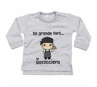 Felpa neonata da grande farò la pasticciera