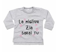 Felpa neonata la miglior zia sarai tu