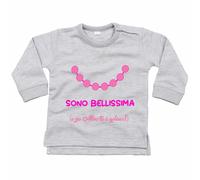 Felpa neonata personalizzata con nome sono bellissima e zio è geloso