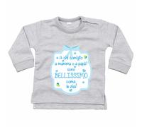 Felpa neonato a chi somiglio a mamma o papà? sono bellissimo come le zie