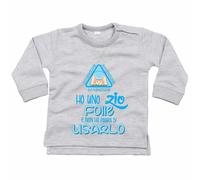 Felpa neonato attenzione ho uno zio folle e non ho paura di usarlo