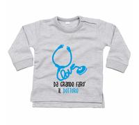 Felpa neonato da grande farò il dottore