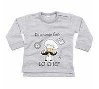 Felpa neonato da grande farò lo chef