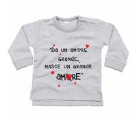 Felpa neonato da un amore grande nasce un grande amore