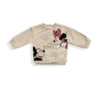 Felpa Neonato Disney Minnie e Mickey Maglia Bimba Maniche Lunghe 5954