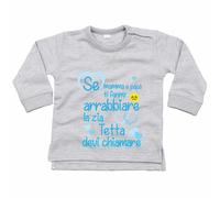 Felpa neonato personalizzata con nome se mamma e papà ti fanno arrabbiare la ...